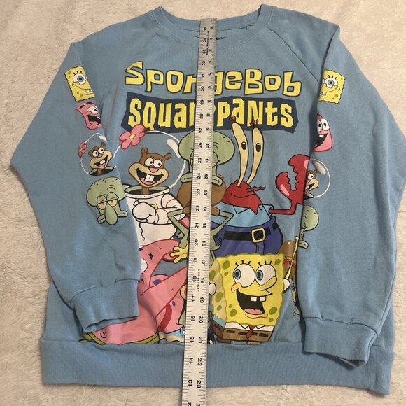 Nickelodeon Spongebob Squarepants Blue Sweatshirt Size M(7-9) - Picture 8 of 10